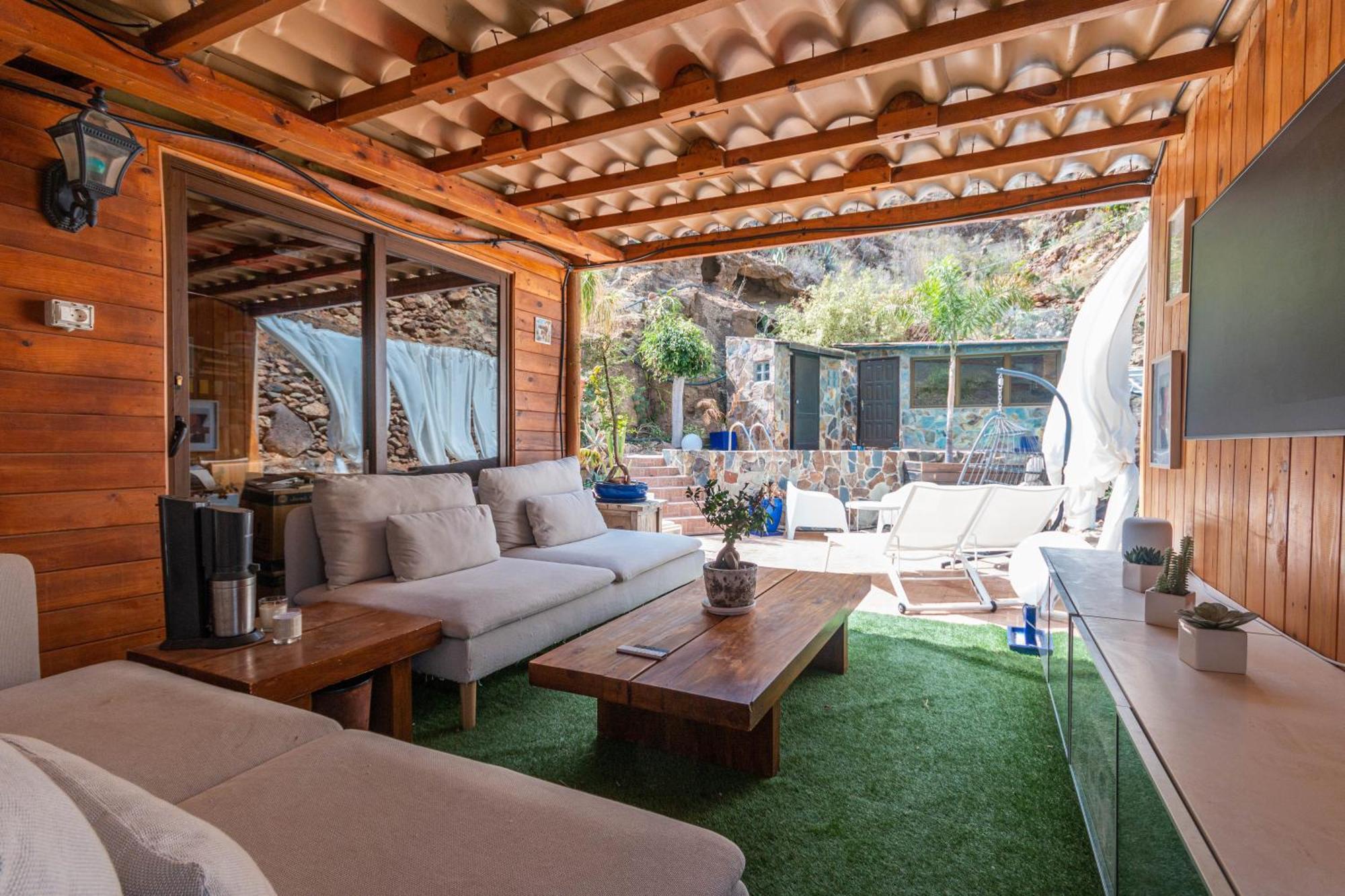 Friends'bed-room In Quiet Montain - Swimming Pool, Jacuzzi, Tv Outdoor - La Lezardiere Privatunterkunft Las Palmas / Gran Canaria